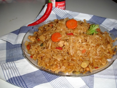 Recept Kyckling nudlar