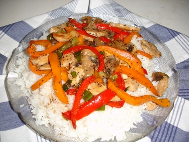 Recept Kyckling wok med ostronsås