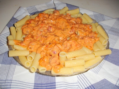 Recept Korv och baconpastasås